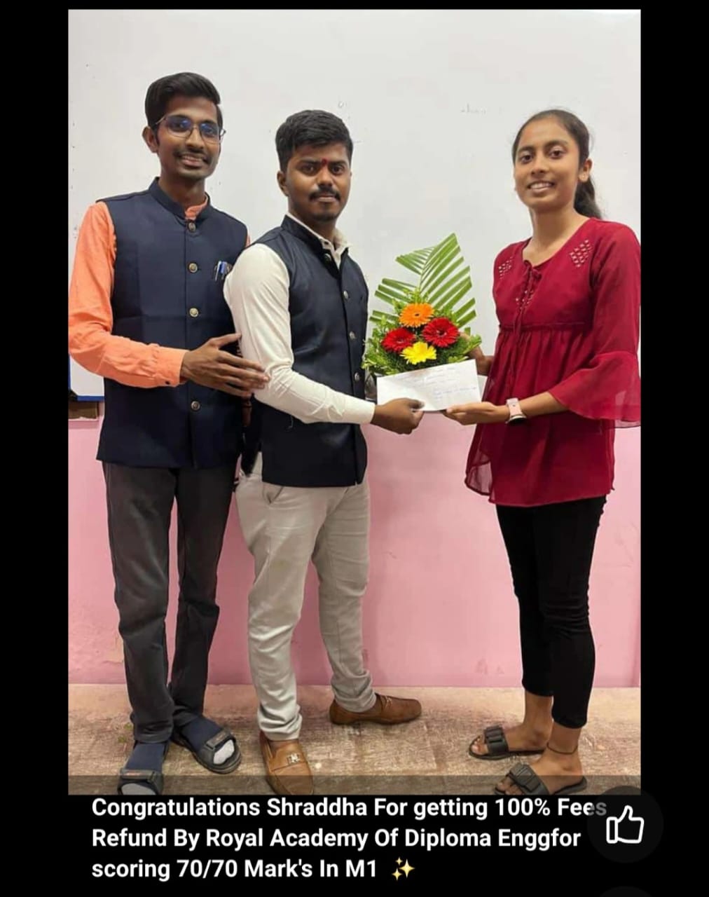 Happy students
